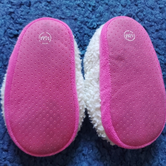 Tucker + Tate Sheep White and Pink Kids Slippers Size 10M - Picture 4 of 5